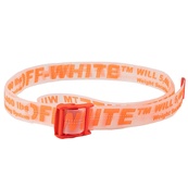 off white industrial belt orange